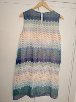 Vestido estampado círculos talla única