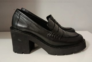 Zapatos Latouche Tacón Plataforma Negro