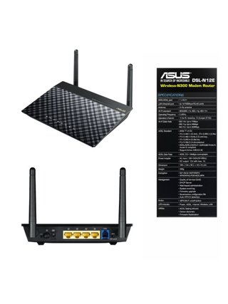 ASUS Modem Router WiFi DSL-N12E Wireless LAN