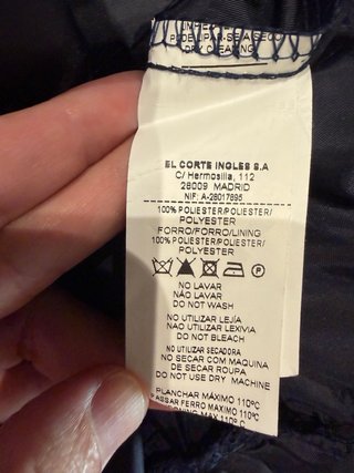 Vestido azul Formula Joven Talla 36 Como Nuevo