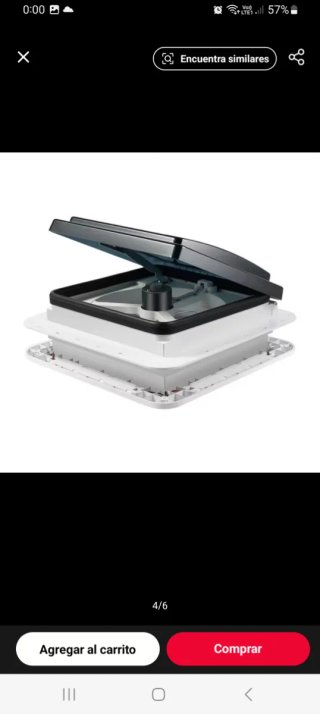 Claraboya para Caravana o Camper 28x28