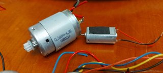 Lote 5 mini motores 9V, 12V, 4.8V y 3V