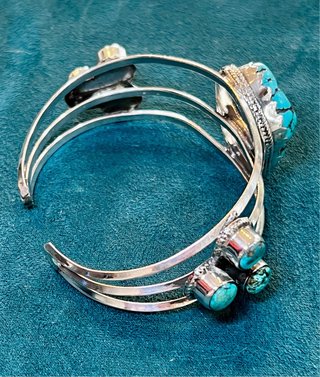 Pulsera Plata Turquesa Natural