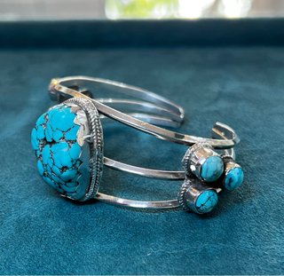 Pulsera Plata Turquesa Natural