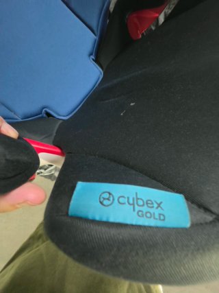 Silla de coche Cybex azul y negra