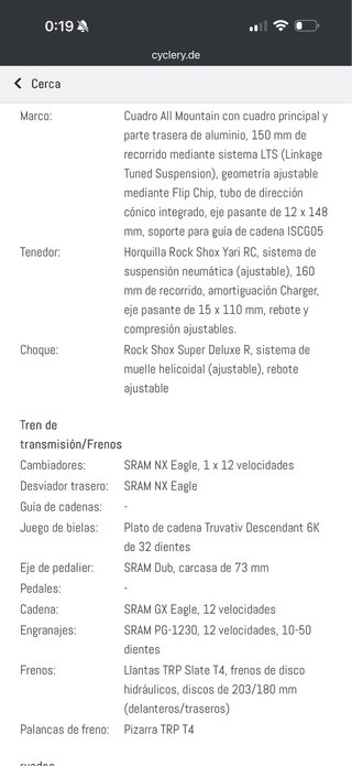 Bicicleta GT Enduro