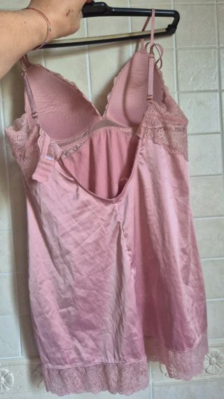 Abito rosa pizzo taglia unica