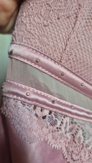 Abito rosa pizzo taglia unica