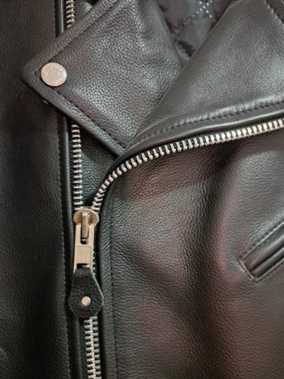 Chaqueta de cuero SKINTAN Negra Talla 42