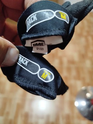 Guantes Motocross Niño 100% ITRACK Negro/Dorado.