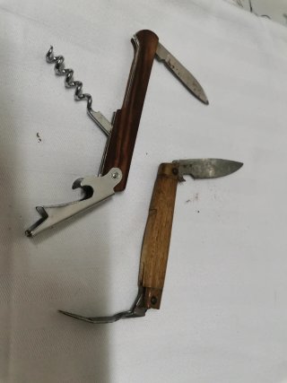 Lote abridor/navaja madera antiguas