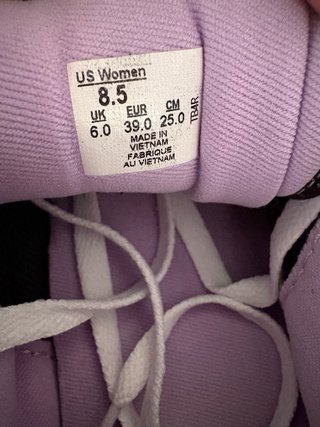 Zapatillas Vans Mujer Talla 39 Negras Moradas
