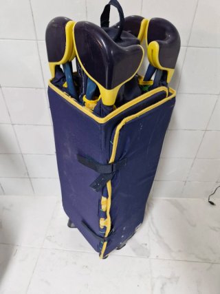 Cuna de viaje con estampado de patitos