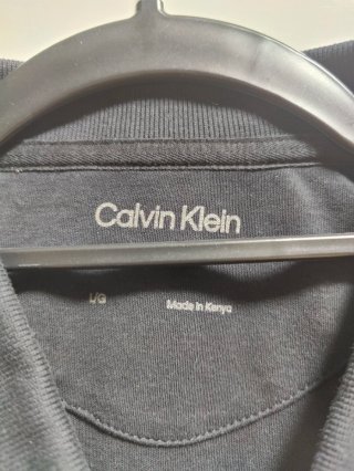 Polo Calvin Klein Hombre Talla L Negro