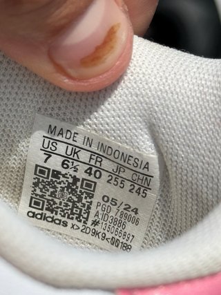 Sapatilhas Adidas Advantage Rosa e Branco Tamanho