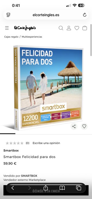 Smartbox Felicidad para dos