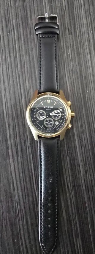 Reloj Fossil Correa Piel Negra Nueva