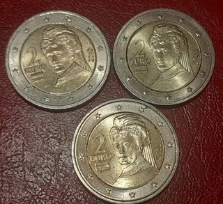 3 Monete 2 Euro Austria 2010-2012