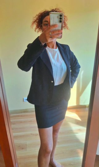 Blazer americana negra talla L