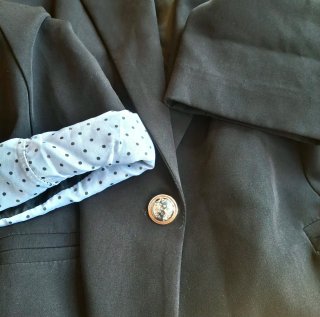 Blazer americana negra talla L
