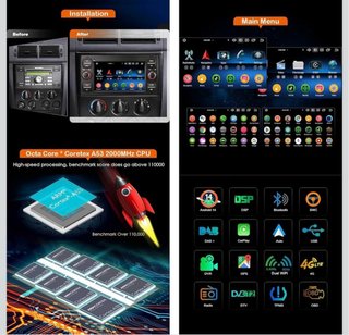 Pantalla CarPlay para Ford Focus Fiesta CMax SMax.