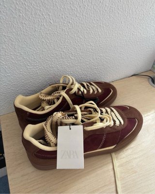 Zapatillas Zara Talla 39 Marrón Beige