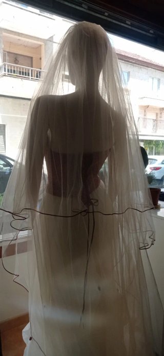 Vestido de Novia con Velos