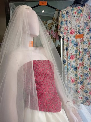 Vestido de Novia con Velos