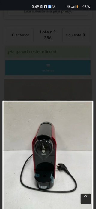 Cafetera Nespresso Krups Inissia Roja