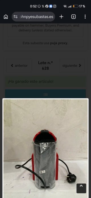 Cafetera Nespresso Krups Inissia Roja