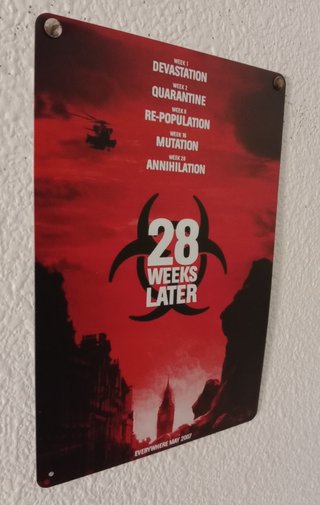 Póster Metálico 28 Semanas Después (2007)