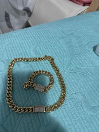 Juego Lo Mónaco Collar y Pulsera Oro