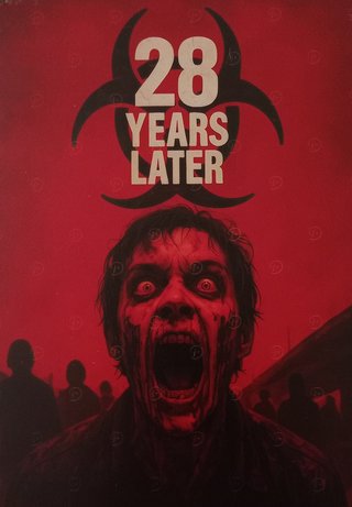 Póster Metal 28 Años Despues Zombie
