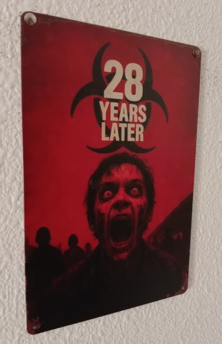 Póster Metal 28 Años Despues Zombie