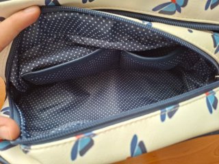 Neceser Pepe Jeans Blanco y Azul Mariposas