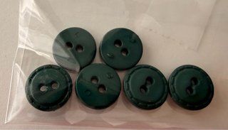 Lote de 10 botones verdes