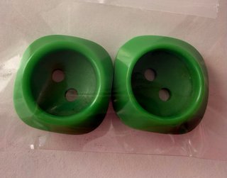 Lote de 10 botones verdes