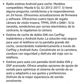 Pantalla CarPlay para Mazda 6