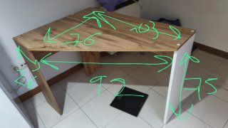 Mesa de escritorio moderna madera
