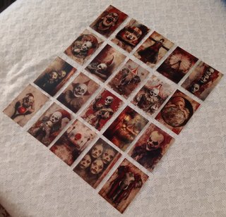 20 Postales Vintage Circo Macabro