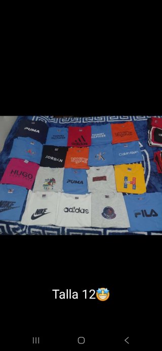Lote de camisetas: Nike, Adidas, Puma, CK