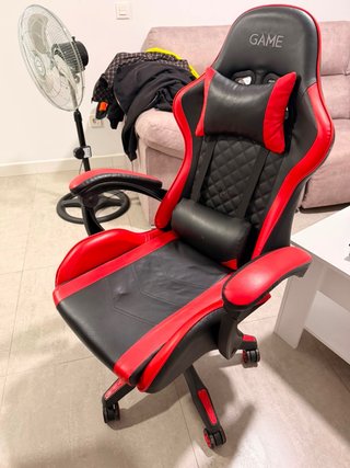 Silla Gaming Negra y Roja