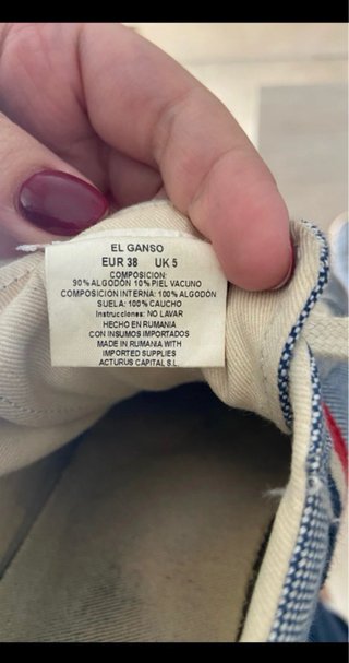 Zapatillas El Ganso Denim Azul T.38 Unisex