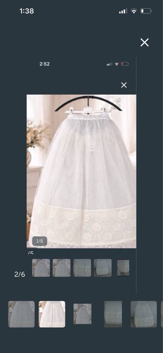 Cancán Comunión queda natural tul encaje 80 cm