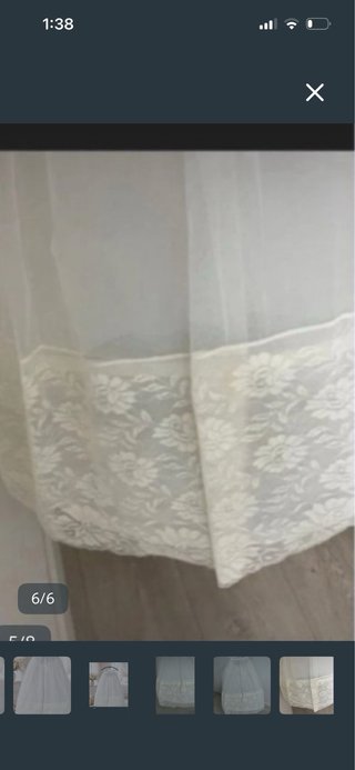 Cancán Comunión queda natural tul encaje 80 cm
