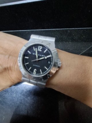 Reloj Bvlgari Azul y Plateado