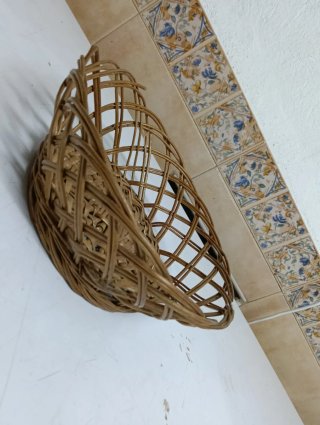 Cesta de mimbre ovalada 17cm
