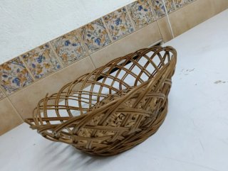Cesta de mimbre ovalada 17cm