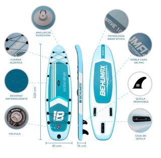 Tabla Paddle Surf Be Wave Artic 10.6" – Nueva