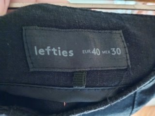 Pantalón negro Lefties mujer talla 40